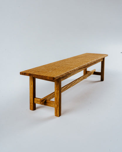 Solid Oak Bench